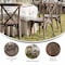 Flash Furniture HERCULES Commercial Dark Brown Indoor/Outdoor Wood Look Resin Cross Back Chair, 2PK 2-L-9-M2-DKBRN-GG - alternate 3